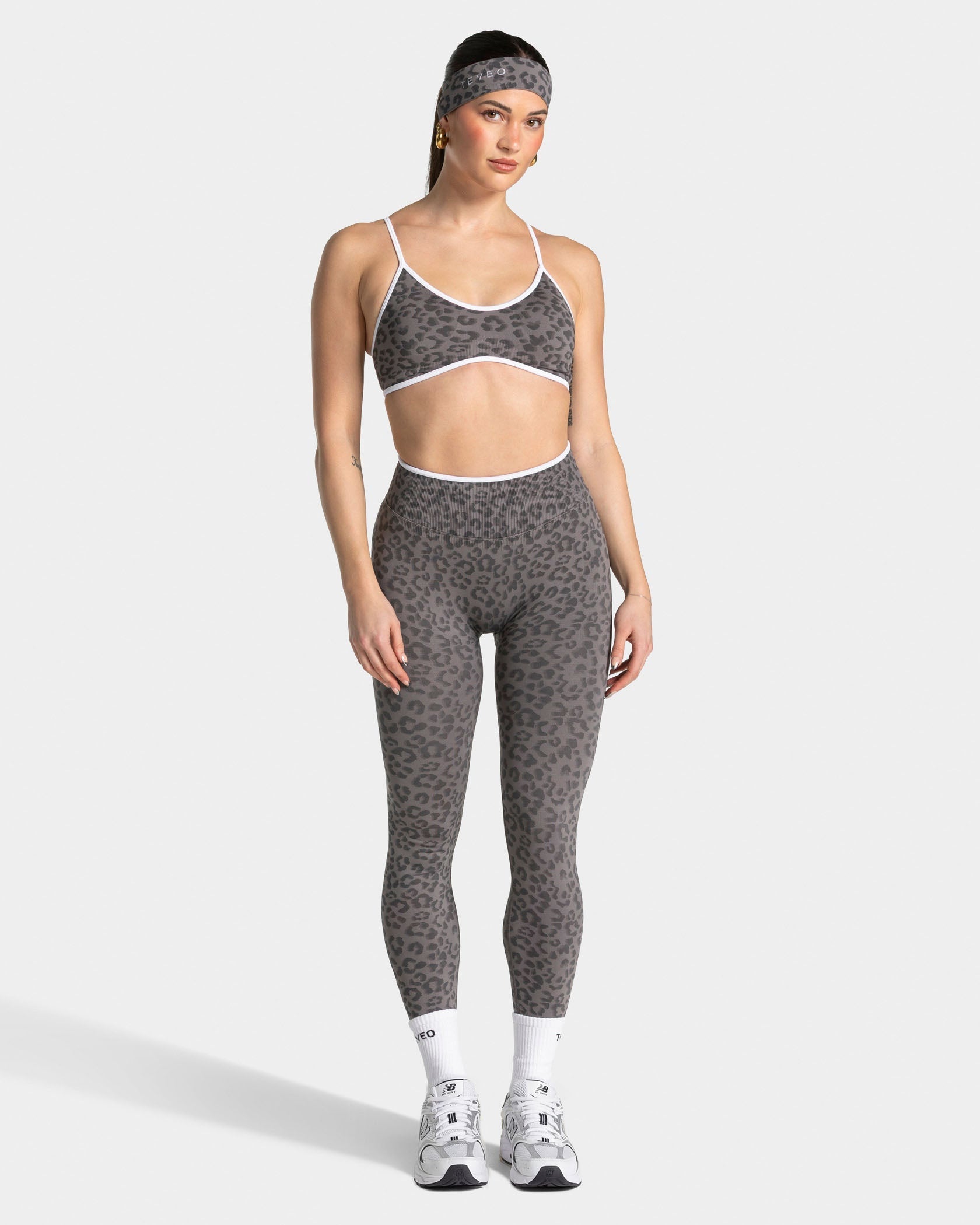 Contrastline Sculpt Scrunch Leggings "Leo Graphit"