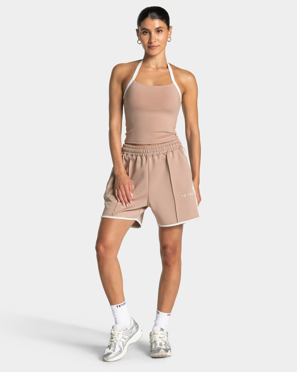 Club Neckholder Top "Beige"