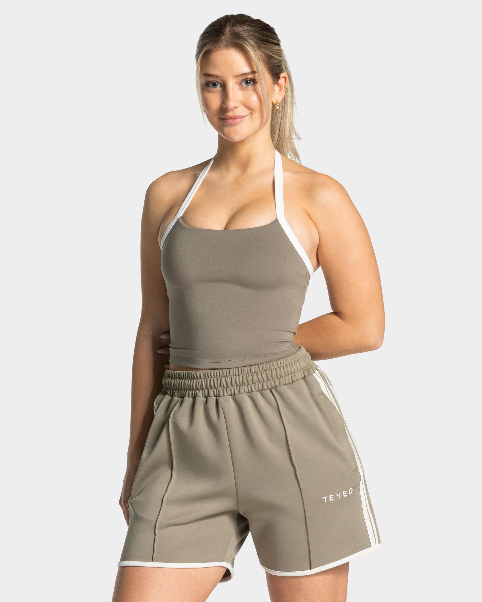 Club Neckholder Top "Khaki"