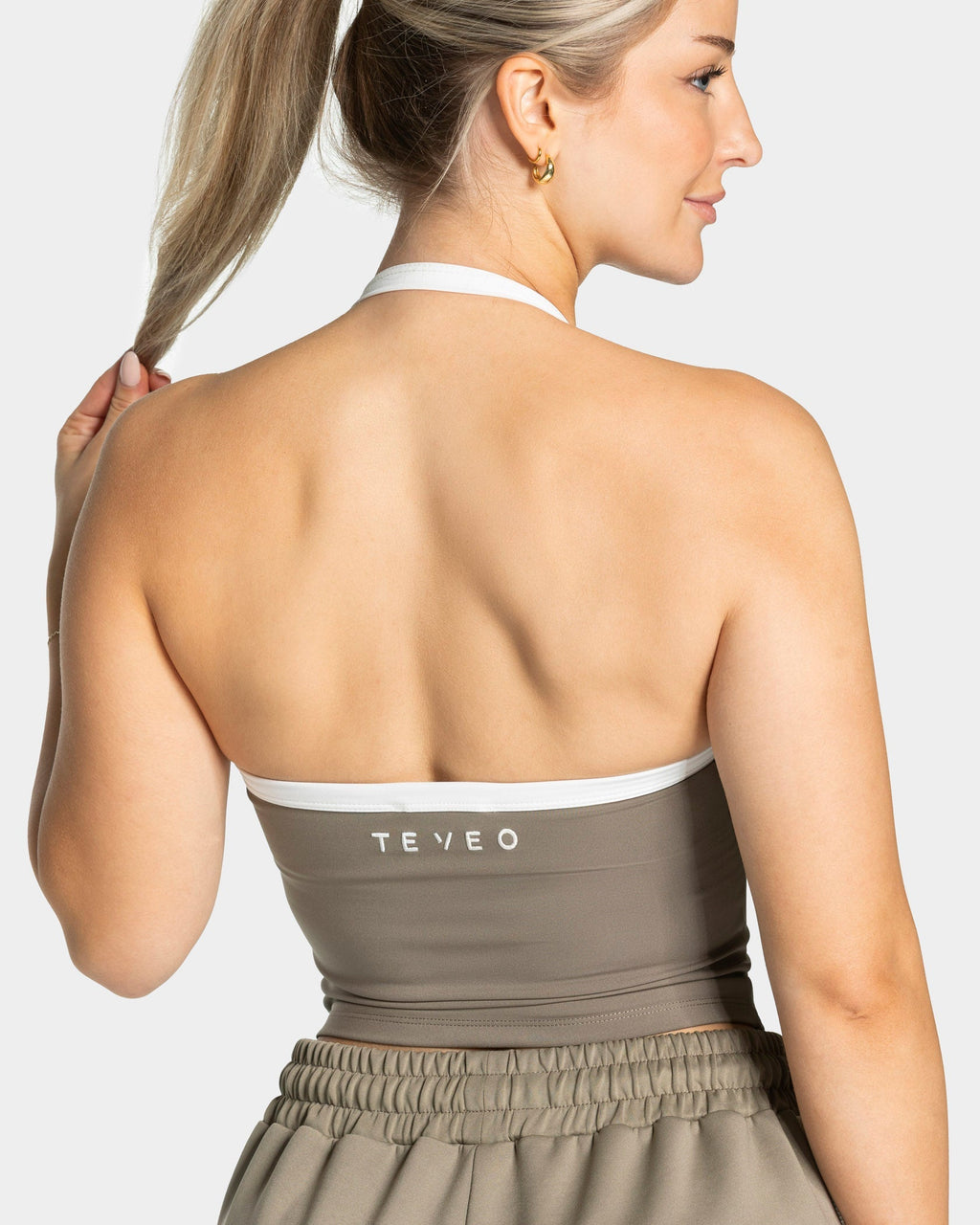 Club Neckholder Top "Khaki"