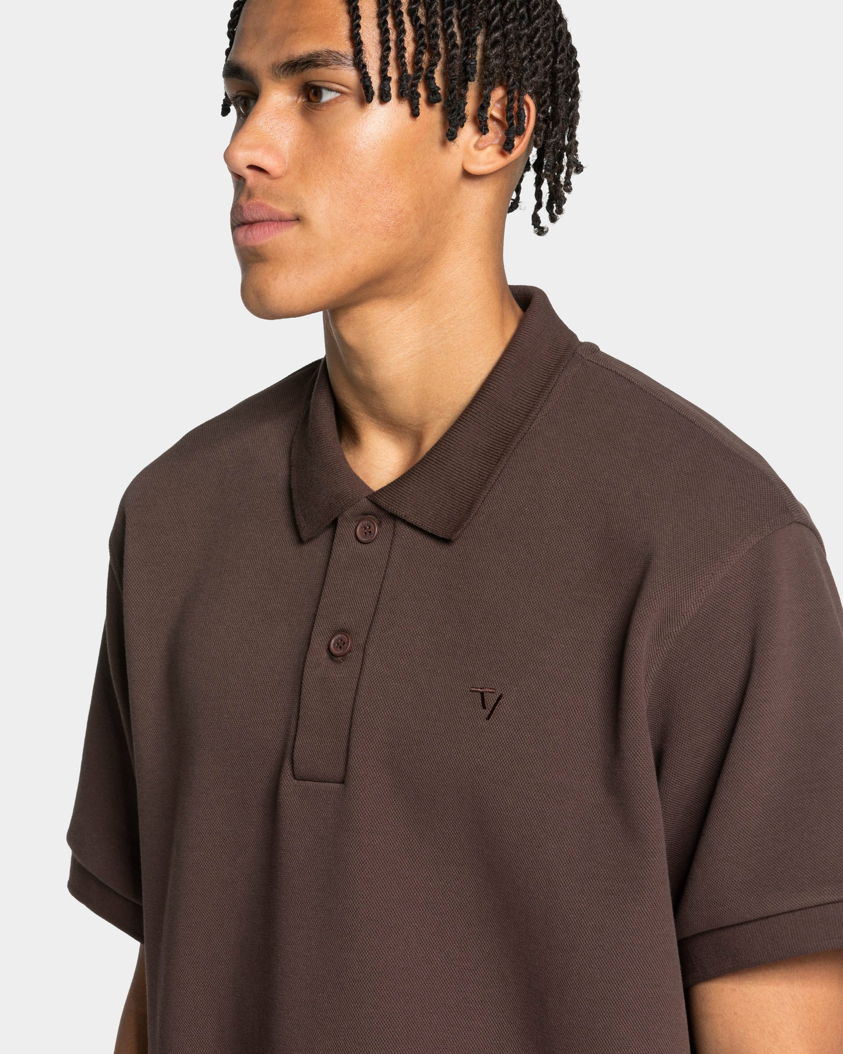Club Oversized Polo "Espresso"