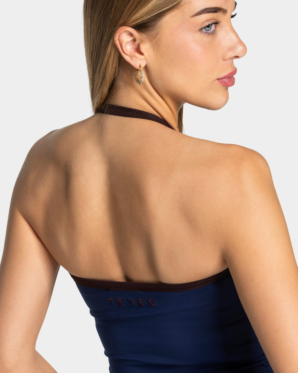 Club Neckholder Top "Dunkelblau"
