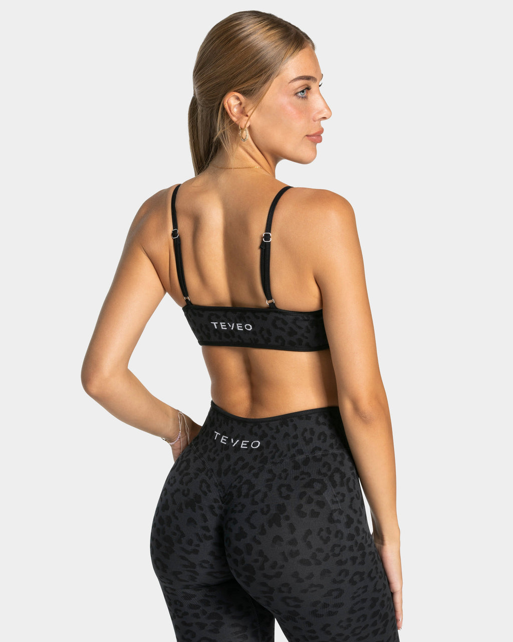 Brassière Contrastline « léopard noir »