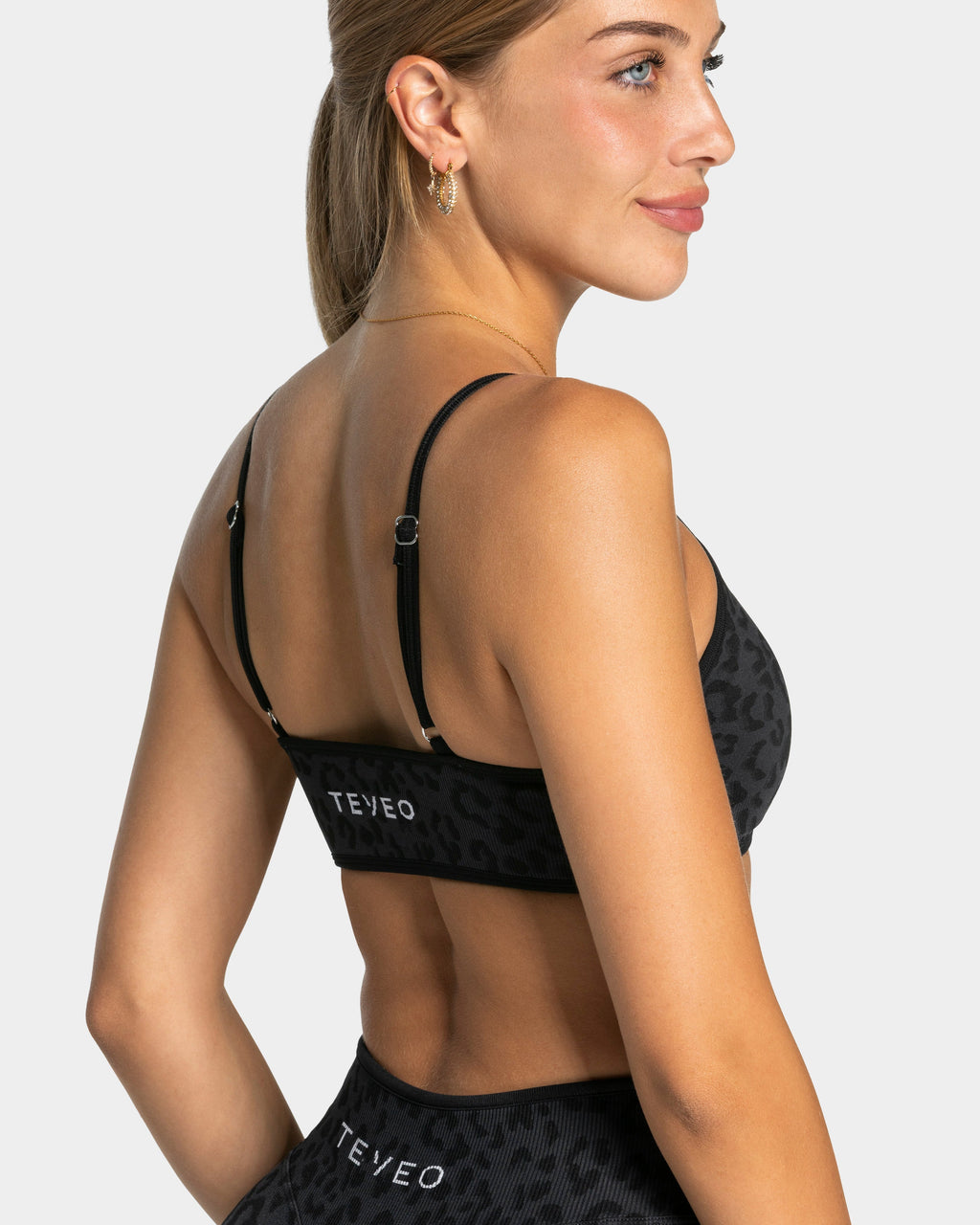 Brassière Contrastline « léopard noir »