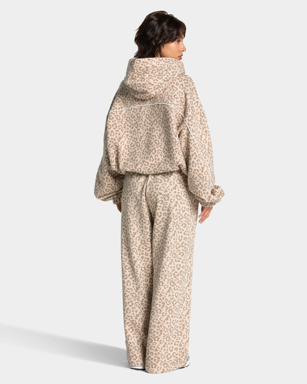 Sweat à capuche Contrastline "Léopard"