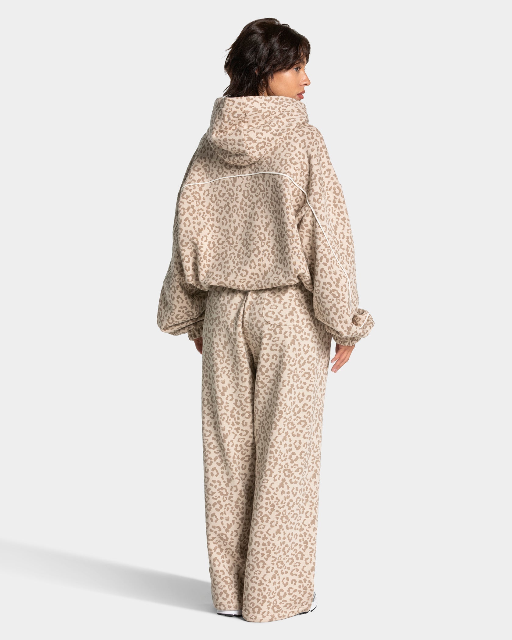 Sweat à capuche Contrastline "Léopard"