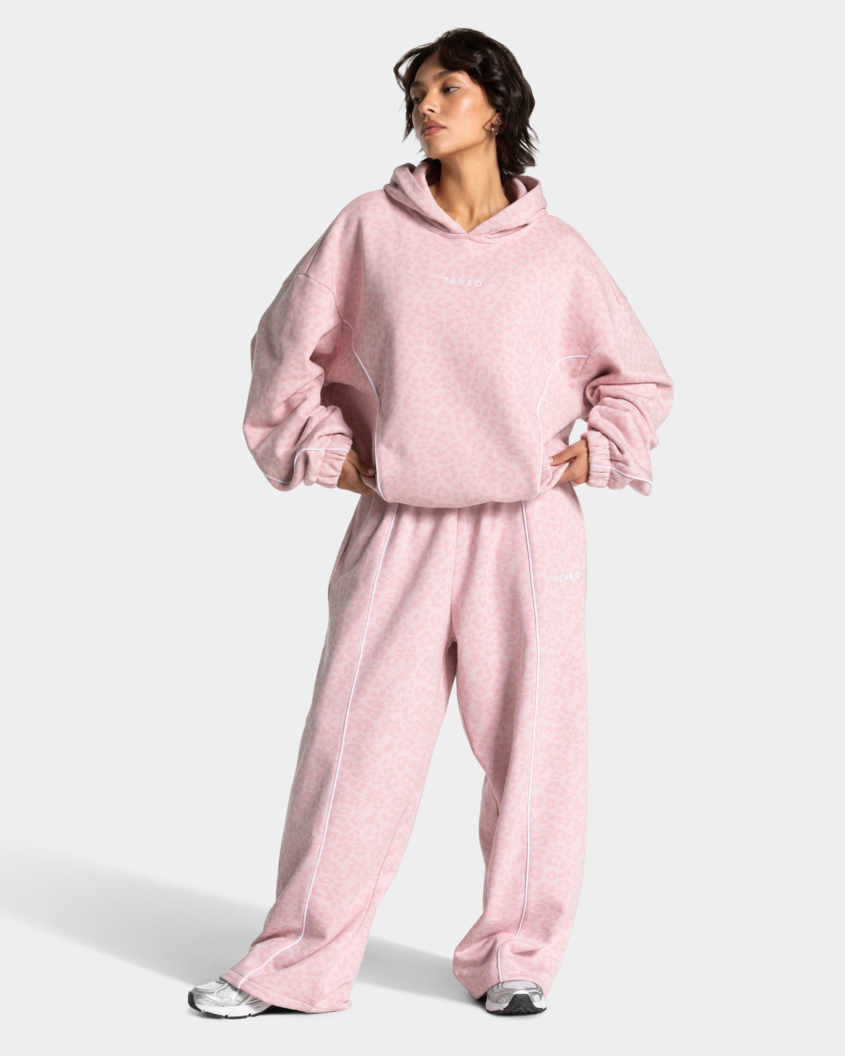 Sweat à capuche Contrastline  "Leo Rose"