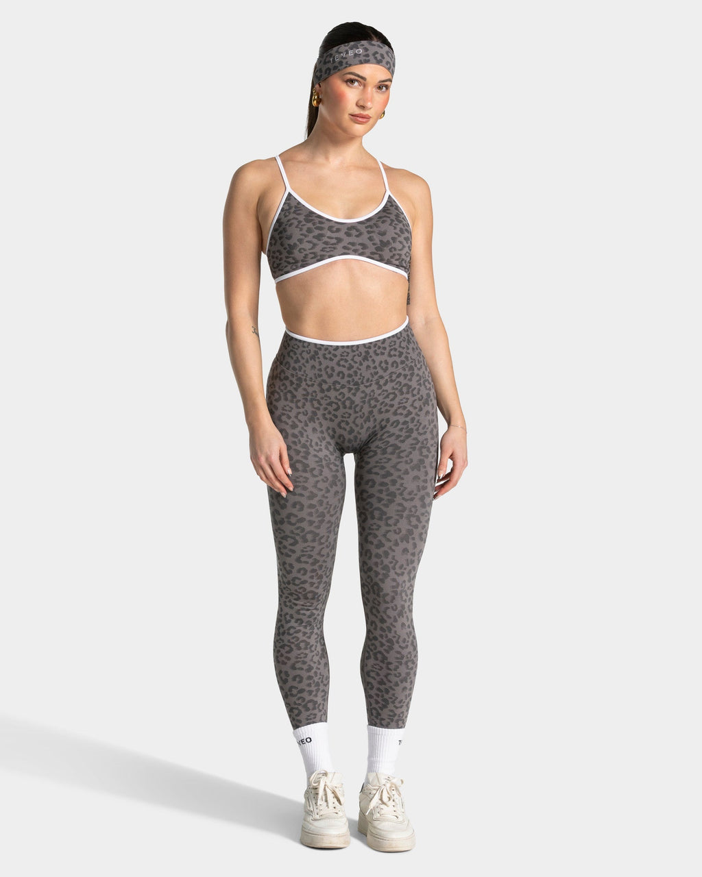 Brassière Contrastline « léopard graphite »