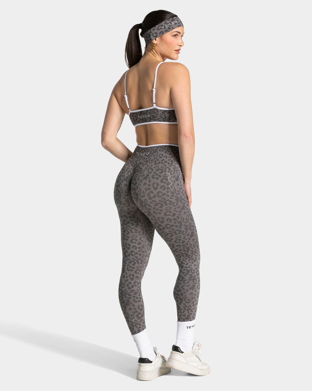 Brassière Contrastline « léopard graphite »