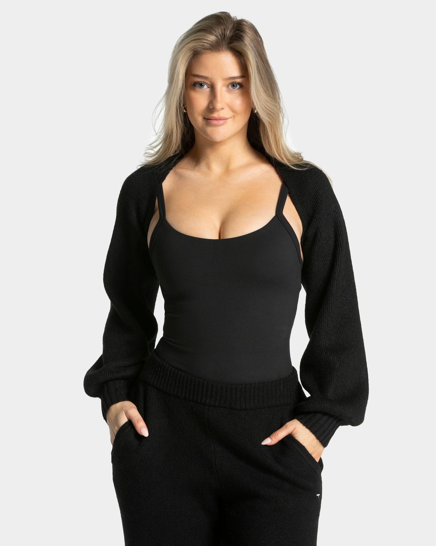 Knit Bolero "Schwarz"