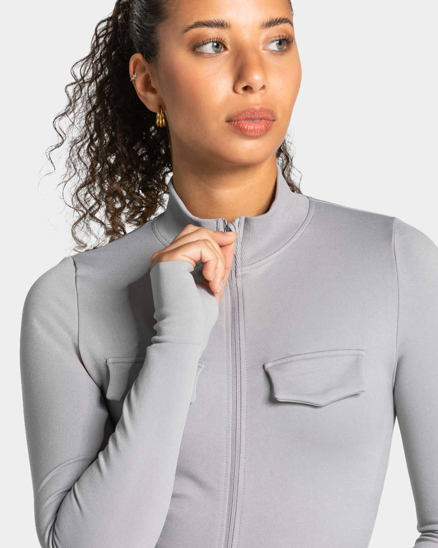 Lift Cargo Zip Jacke "Hellgrau"