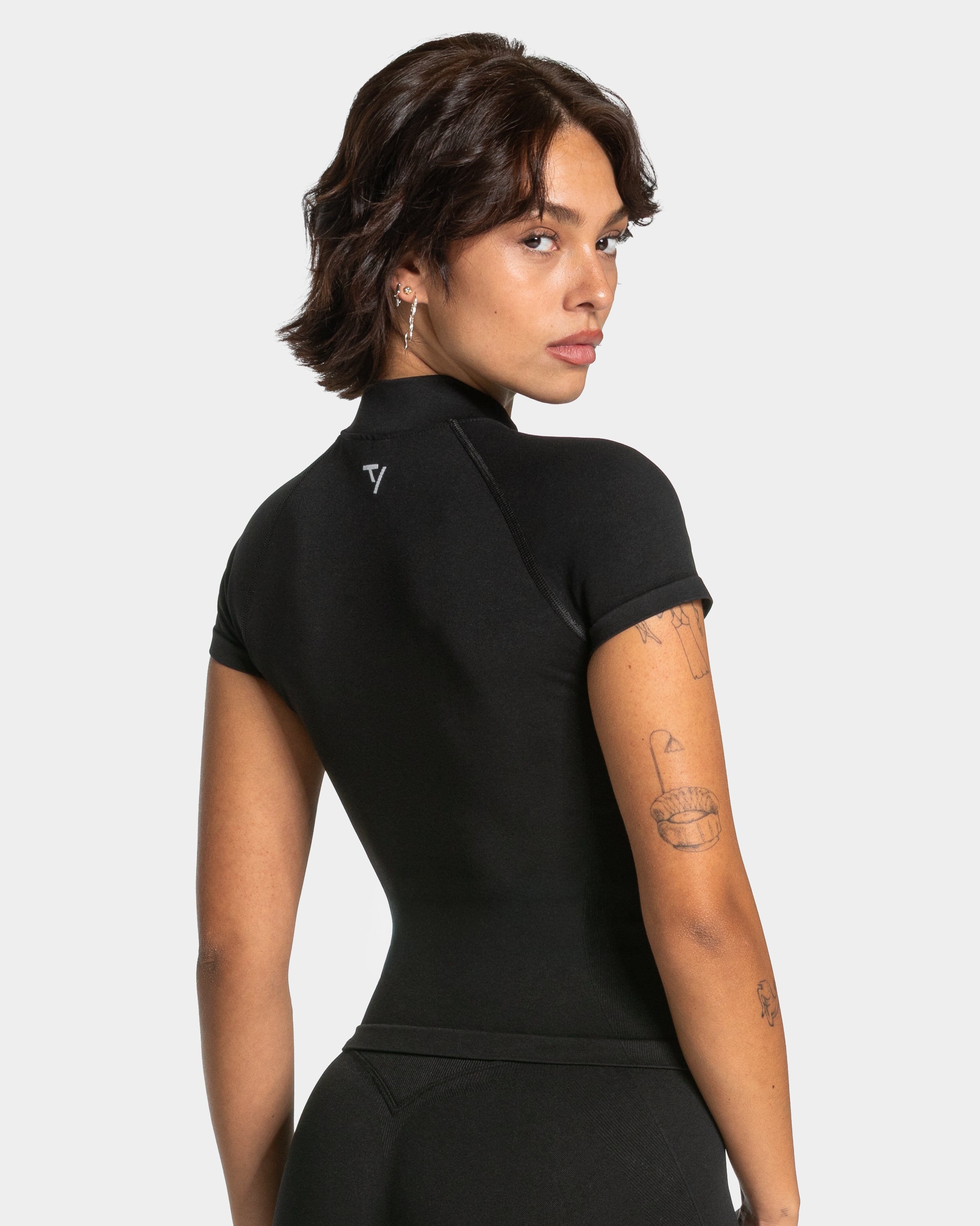 Lift Zip Shortsleeve "Schwarz"